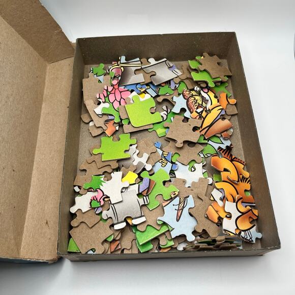 Vintage Garfield Puzzle 100 Piece Jigsaw Puzzle 1979 Complete Nermal Odie Summer - Picture 3 of 10